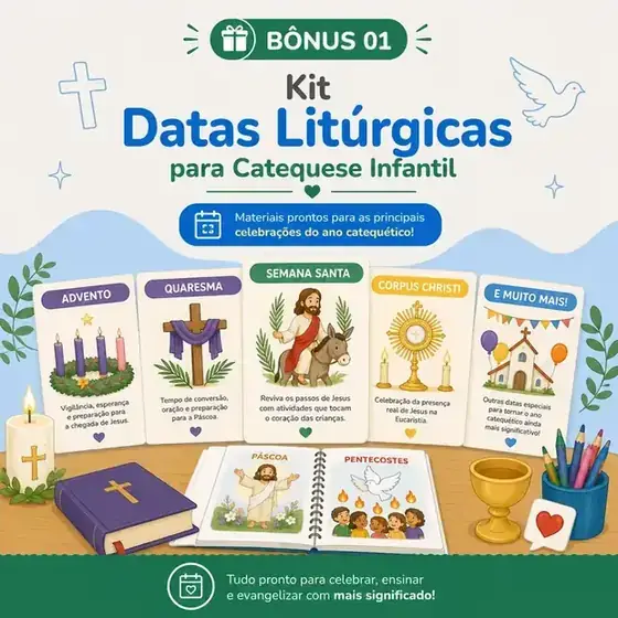 Bônus 01: Kit Datas Litúrgicas para Catequese Infantil